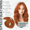 Ve Sunny Tape in Real Human Hair Extensions Invisible Hair Extensions Remy Tape in Extensions for Women Copper Red 20 inch 20Pcs 50G