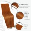 Ve Sunny Tape in Real Human Hair Extensions Invisible Hair Extensions Remy Tape in Extensions for Women Copper Red 20 inch 20Pcs 50G
