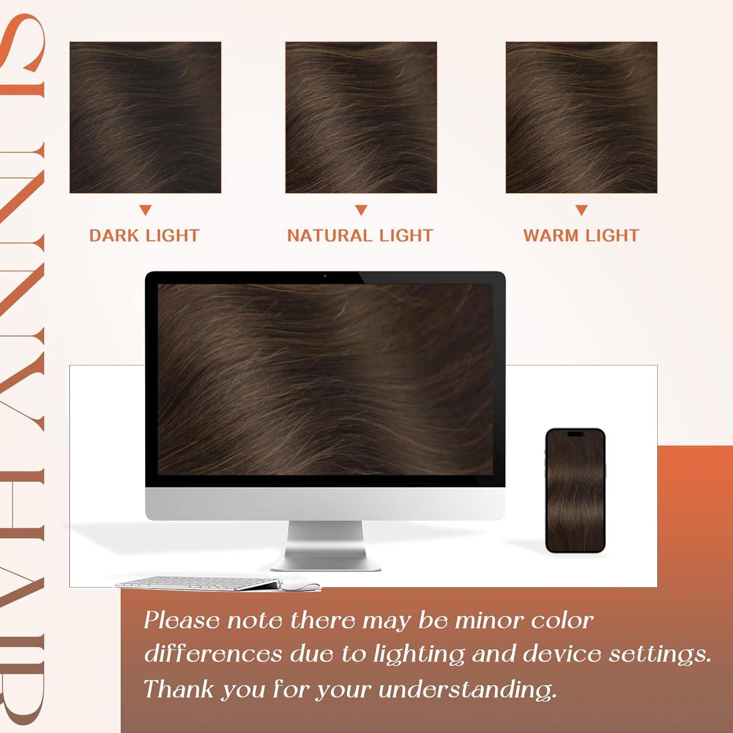 imageSunny Hair Flat Tip Hair Extensions Darkest Brown Keratin Flat Tip Hair Extensions Real Human Hair Soft Straight Hair Remy Hair Extensions Hot Fusion Flat Tip Human Hair Extensions 50gpack 18inch