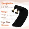 Sunny Hair 16inch K Tip Hair Extensions Black K Tip Hair Extensions Real Human Hair Black U Tip Hair Extensions 佛如Women 50g