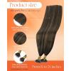 Sunny Hair 18inch Nano Bead Hair Extensions Human Hair Dark Brown Balayage Nano Hair Extensions Human Hair Invisible Nano Tip Hair Extension for Wedding 50g