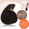 Sunny Hair 24inch U Tip Hair Extension Human Hair Easy to Curl Ktip Hair Extensions Dark BrownK Tip Hair Extensions Real Human Hair 50g