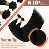 Sunny Hair Black K Tip Hair Extensions Real Human Hair for Daily Use K Tip Hair Extensions Soft Keratin Extensions 16inch 50g
