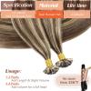 Sunny Hair Brown K Tip Hair Extensions Real Human Hair Add Length Ktip Hair Extensions Human Hair Medium Brown Highlight Caramel Blonde Keratin Tip Pre Bonded Add Luster 20inch 50g