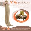 Sunny Hair U Tip Hair Extensions Human Hair 18inch K Tip Hair Extensions Real Human Hair Blonde Highlights Ktip Human Hair Extensions Fit Any Scene 50g