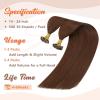 Sunny Hair U Tip Hair Extensions Human Hair Auburn Brown Keratin Auburn U Tip Keratin Hair Extensions 16inch U Tip Human Hair Extensions Dark Auburn 50g