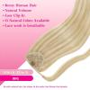 Ve Sunny Hair Extensions Ponytail Real Human Hair 80g Wrap Around Clip in Ponytail Hair Extensions Straight Extensions Human Hair for Women Dark Brown Balayage Chestnut Brown 14 Inch(Pony-1-#27/60 Strawberry Blonde Highlights Bleach Blonde)