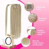Ve Sunny Hair Extensions Ponytail Real Human Hair 80g Wrap Around Clip in Ponytail Hair Extensions Straight Extensions Human Hair for Women Dark Brown Balayage Chestnut Brown 14 Inch(Pony-1-#10/60 Dark Golden Blonde Highlights)
