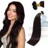 Sunny Hair 24inch U Tip Hair Extension Human Hair Easy to Curl Ktip Hair Extensions Dark BrownK Tip Hair Extensions Real Human Hair 50g