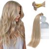 Sunny Hair Flat Tip Hair Extensions 20inch Hot Fusion Hair Extensions Ash Blonde Highlight Golden Blonde Flat Tip Extensions Natural Blends Flat Tip Real Hair Extensions 50g 20inch
