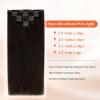 [2 Packs Bundle Total 14pcs] Sunny Hair Clip in Hair Extensions Brown 26 Inch 7pcs 165g Plus 7pcs Clip in Hair Extensions Dark Brown 120g 18inch Total 285g