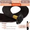 Sunny Hair 20inch K Tips Hair Extensions Human Hair Dark Brown Ktip Human Hair Extensions Remy Hair Extensions Keratin Bonds Fit Any Scene 50g
