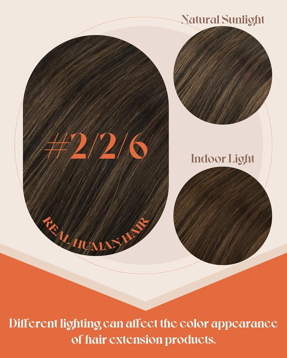 imageSunny Hair Ktip Human Hair Extensions Brown Ombre K Tips Hair Extensions 20inch Keratin Hair Extensions Human Hair for Women 50g