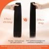 [2 Packs Bundle Total 10pcs] Sunny Hair Clip in Hair Extensions Mocha Black Brown 20 Inch 7pcs 120g Plus 3pcs Clip in Hair Extensions Black 80g 18 Inch Total 200g