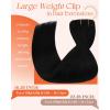 [2 Packs Bundle Total 14pcs] Sunny Hair Clip in Hair Extensions Mocha Black Brown 18 Inch 7pcs 120g Plus 7pcs Clip in Hair Extensions Black 135g 18 Inch Total 255g