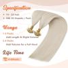 Sunny Hair 18inch K Tip Hair Extensions Soft K Tip Hair Extensions Human Hair Blonde Utip Extensions Hair Easy to Maintain for Women 50g
