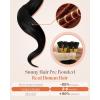 Sunny Hair 50g Itip Hair Extension Invisible 18inch I Tip Hair Extensions Real Human Hair Dark Brown Balayage Itip Human Hair Extensions for Party
