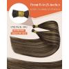 Sunny Hair I Tip Human Hair Extensions 20inch I Tip Hair Extensions Human Hair Medium Brown Balayage Caramel Blonde Mix Brown I Tips Hair Extensions Real Human Hair for Party 50g 50s