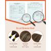 Sunny Hair I Tip Human Hair Extensions 20inch I Tip Hair Extensions Human Hair Medium Brown Balayage Caramel Blonde Mix Brown I Tips Hair Extensions Real Human Hair for Party 50g 50s