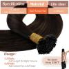 Sunny Hair Ktip Human Hair Extensions Brown Ombre K Tips Hair Extensions 20inch Keratin Hair Extensions Human Hair for Women 50g