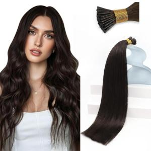 Sunny Hair 50g I Tips Hair Extensions Human Hair 20inch Itip Extensions Brown Itip Human Hair Extensions Fit Any Scene Cold Fusion Pre Bonded Hair
