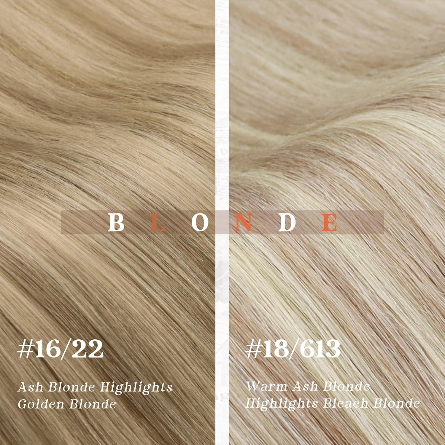 imageSunny Hair I Tip Hair Extensions Soft I Tip Hair Extensions Human Hair Golden Blonde Highlight Medium Blonde Cold Fusion Effortless Highlights Itip Hair Extensions Short 50g 14inch