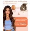 Sunny Hair Beaded Weft Hair Extensions Medium Brown Ombre Blonde Micro Weft Hair Extensions Ombre Brown EZE Weft Human Hair Extensions 50G 16Inch