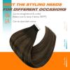 Sunny Hair Brown Tape in Hair Extensions Human Hair 20inch Remy Hair Extensions Tape in Balayage Human Hair Tape in Extensions 20Pcs 50g