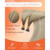 Sunny Hair Nano Hair Extensions Human Hair Ash Blonde Balayage Platnum Blonde Hair Extensions Nano Bead 20inch Nano Loop Natural Looking 50g