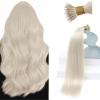 Sunny Hair 18inch Nano Bead Hair Extensions Human Hair Blonde Nano Ring Extensions Human Hair Invisible Nano Hair Extensions 50g
