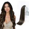 Sunny Hair Brown Tape in Hair Extensions Human Hair 20inch Remy Hair Extensions Tape in Balayage Human Hair Tape in Extensions 20Pcs 50g