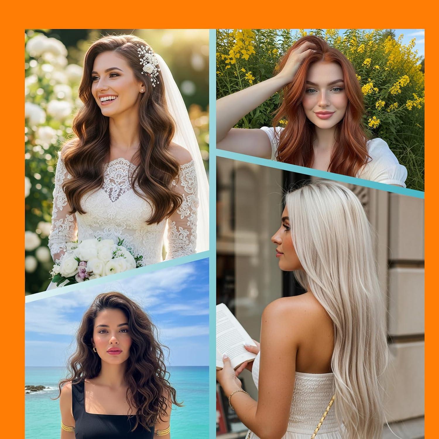 imageSunny Hair Blonde Tape in Hair Extensions Human Hair 18 inch Tape in Extensions Remy Tape ins Human Hair Extensions for Women 50g 20Pcs
