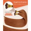 Sunny Hair 20inch Itips Hair Extension Real Human Hair Copper I Tip Hair Extension Human Hair for Everyday Use I Tips Copper Durable and Long-Lasting Extensions Bead Hair Extensions 50G 50S