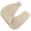 Sunny Hair Tape in Hair Extensions Human Hair 14inch Hair Extensions Real Human Hair Tape in Extensions for Women Solid Blonde Virgin Hair Natural Straight Skin Weft Double Sided Tapes 20Pcs 50g