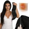 Sunny Hair Butterfly Hair Extensions Natural Black Genius Weft Human Hair Extensions Double-Sided Seamless Invisible Weave PU Weft with Micro Hand-Tied Look for Women 20Inch 100G(#1B-Natural Black)