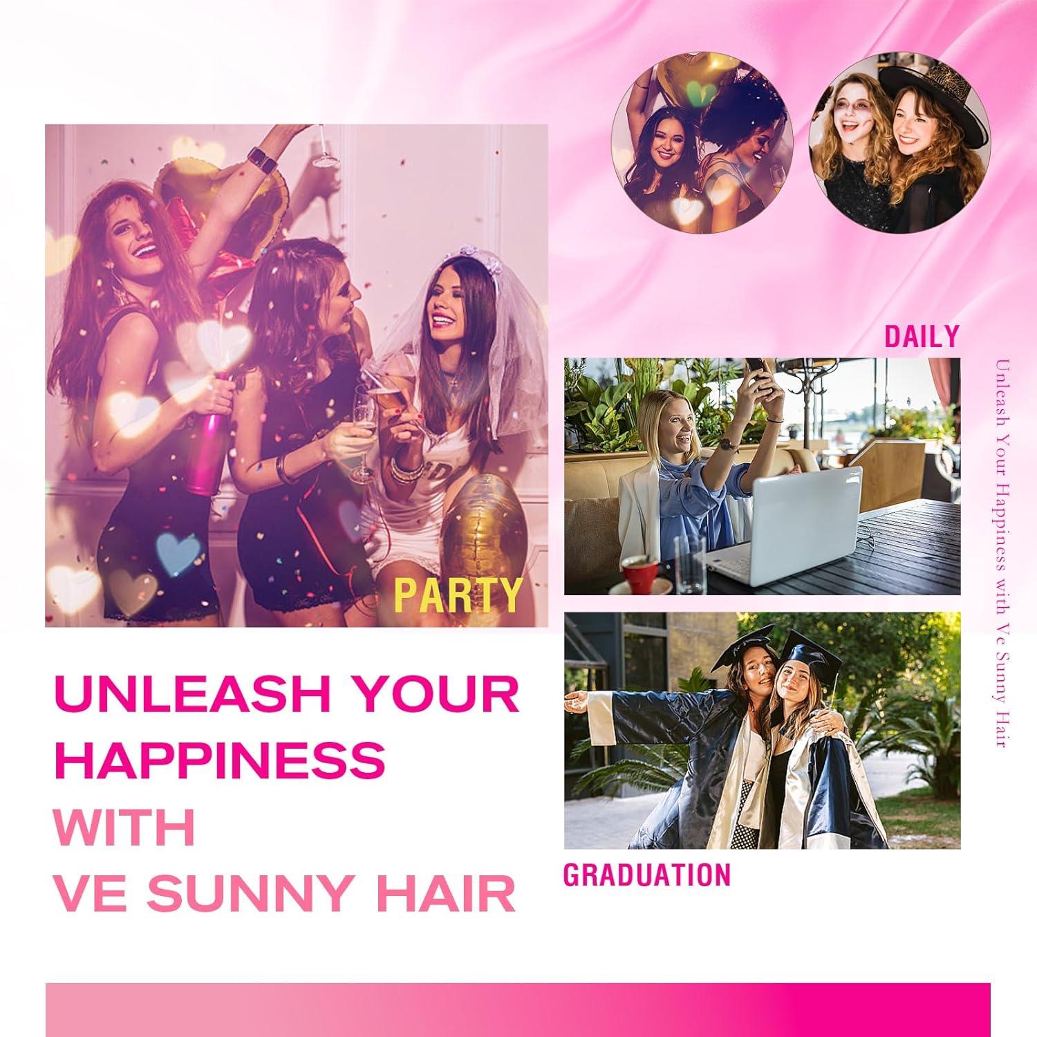 imageVe Sunny Scalp Clip in Hair Extensions Real Human Hair Medium Brown Ombre Hair Extensions Clip ins Balayage Caramel Blonde Thinning Hair Fill ins Extensions 18 Inch 90g 4pcsClip2 P860 Midnight Frost Blonde