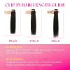 Ve Sunny Scalp Clip in Hair Extensions Real Human Hair Medium Brown Ombre Hair Extensions Clip ins Balayage Caramel Blonde Thinning Hair Fill ins Extensions 18 Inch 90g 4pcs(Clip-2 #P10/16 Golden Brown Highlighted Dark Golden Blonde)