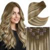 Clip-3 #3/8/22 Olive Brown Roots to Blonde Mix