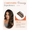 245g 22inch Dark Brown Ombre Hair Extensions Bundle Clip in Hair Extensions and Wire Hair Extension 2 Packs
