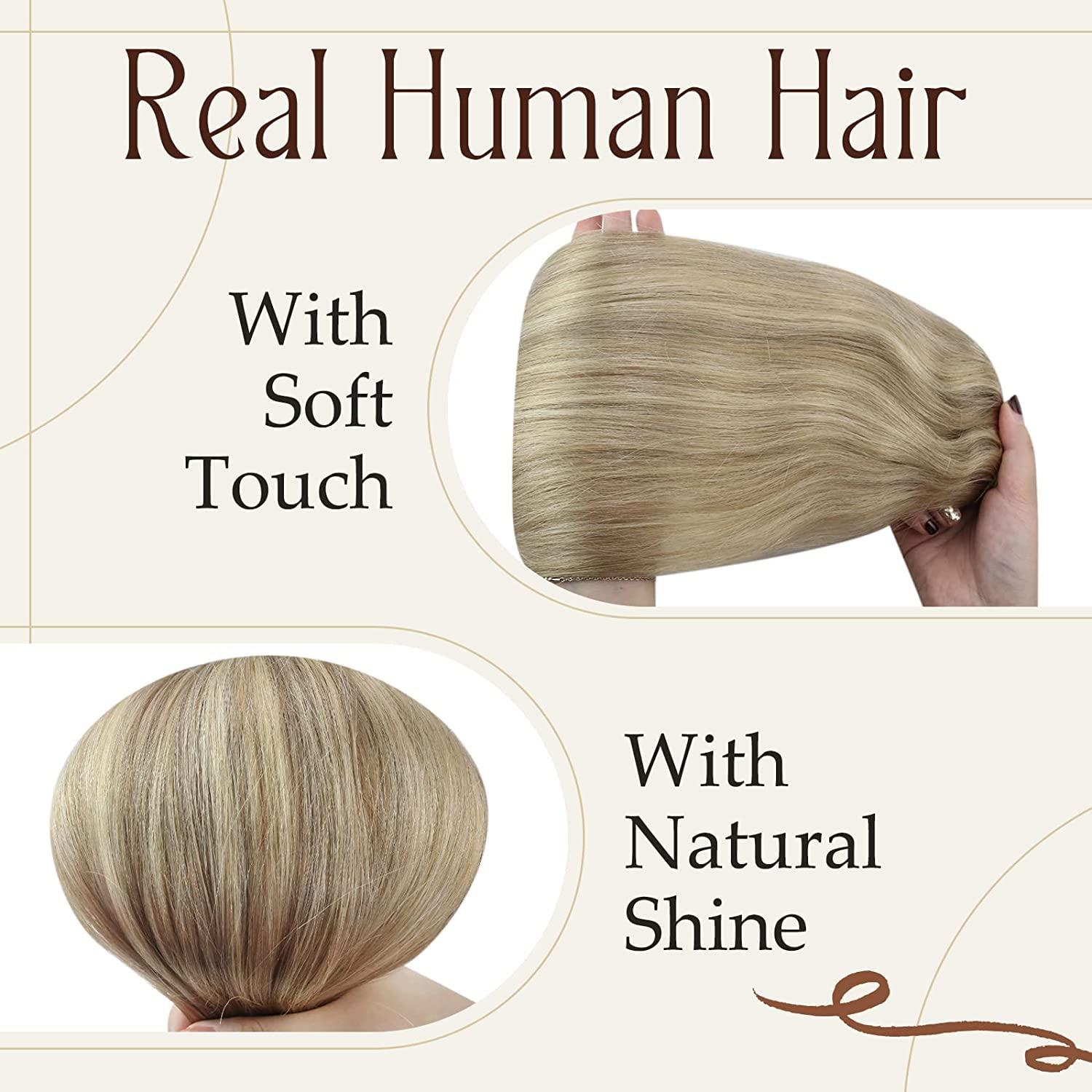 imageSunny Clip in Hair Extensions and Ve Sunny Ponytail Hair Extensions Blonde Highlights 20inch 200G