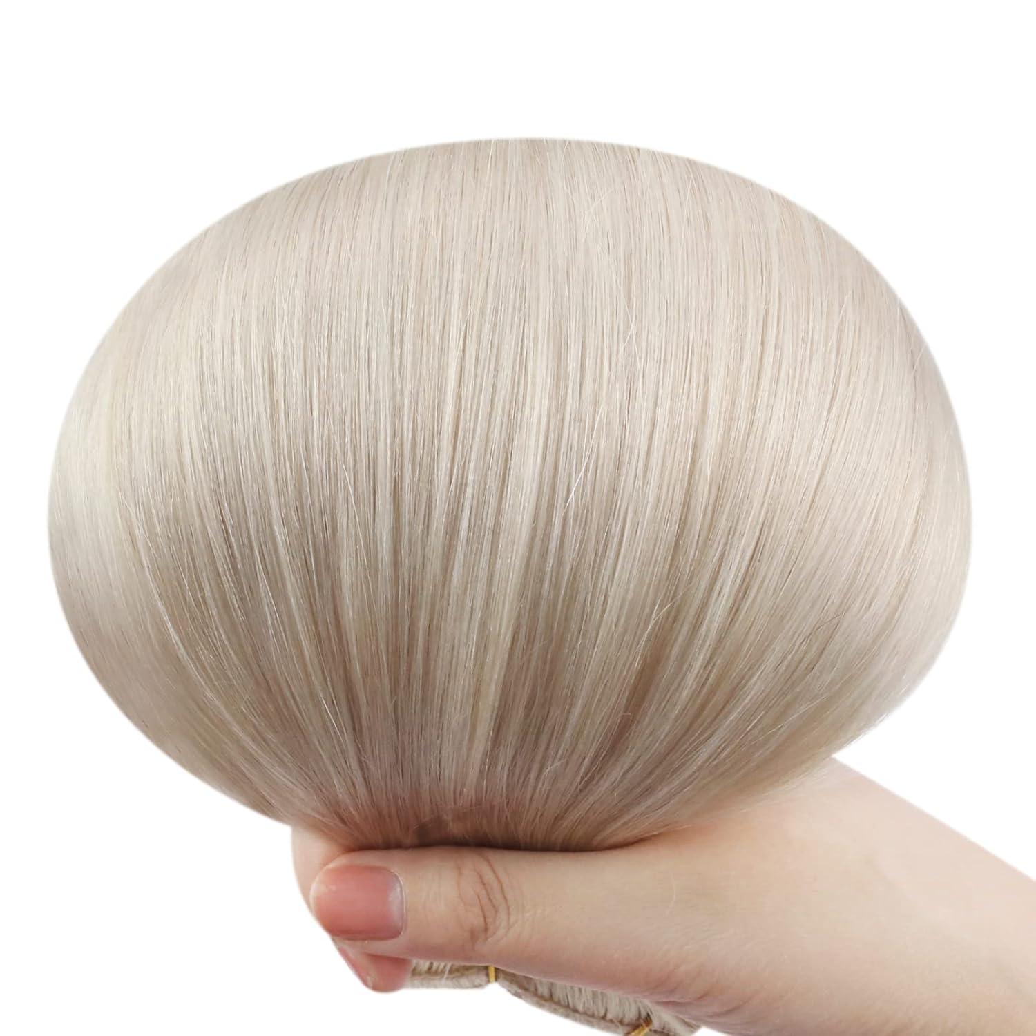 imageSunny and Ve Sunny Itip Hair Extensions and Human Hair Ponytail Blonde 20inch 170G