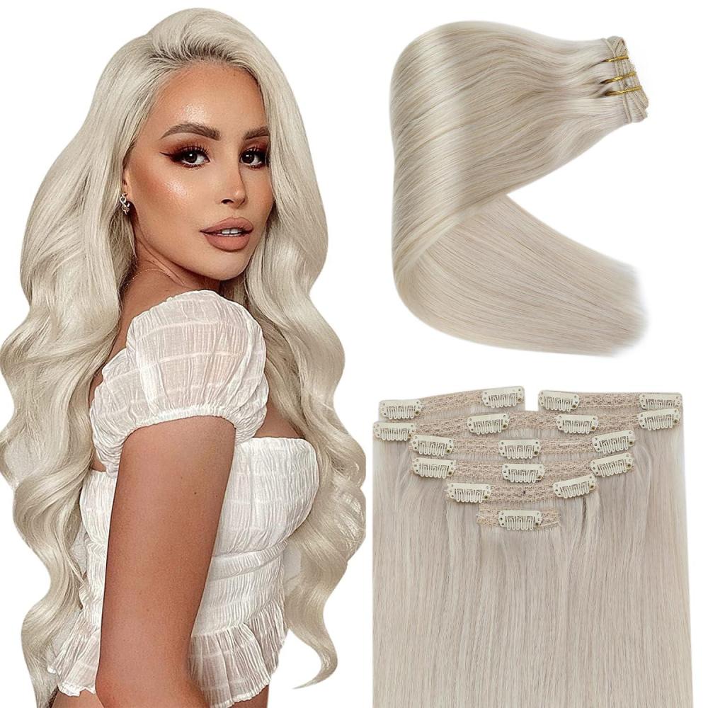 imageSunny and Ve Sunny Itip Hair Extensions and Human Hair Ponytail Blonde 22inch 170G