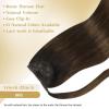 [2 Packs Bundle] Sunny Hair Wire Hair Extensions 18in 80g+Ve Sunny Ponytail Hair Extension 80g 16inch #2/2/6