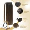 [2 Packs Bundle] Sunny Hair Wire Hair Extensions 18in 80g+Ve Sunny Ponytail Hair Extension 80g 16inch #2/2/6