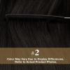 2 Packs Tape in Hair Extensions and Ponytail Extension Human Hair Dark Brown 16Inch