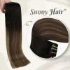 Bundle 2Packs Clip in Hair Extensions #1B/4/27 20inch 7Pcs 120G Ponytail Hair Extensions the Same Color 20inch 80G