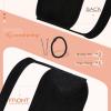 Bundle 2Packs Human Hair Weft Extensions and Ponytail Hair Extensions Black 20inch 80G