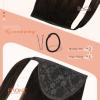 Bundle 2Packs Human Hair Weft Extensions and Ponytail Hair Extensions Brown Ombre 14inch 80G