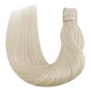 Bundle 2Packs Human Hair Weft Extensions and Ponytail Hair Extensions Platinum Blonde 20inch 80G