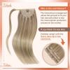 Bundle 2Packs Tape in Hair Extensions and Ponytail Hair Extensions Blonde Highlight 14inch 80G
